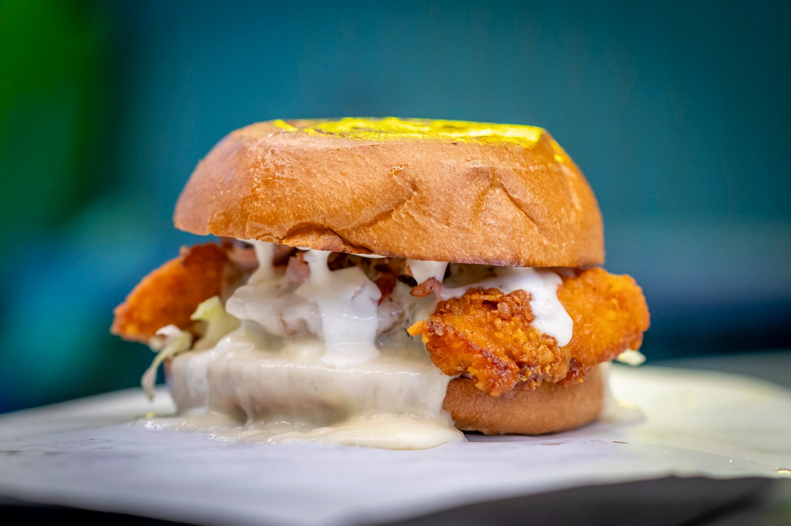 Chicken Crunch burger at Nord Burgers Kos